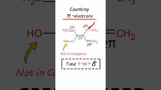 🙄Count pi electrons😉shorts youtubeshorts shortsfeed trending neet tricks [upl. by Giulietta]