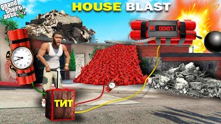 GTA 5  Franklin Shinchan amp Pinchan Blast Their Own House GTA 5 [upl. by Willi]