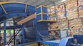 Automatic waste paper baling  Autotie paper baling Machin 91 8401828788 [upl. by Esinad421]