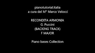 RECONDITA ARMONIA in F MAJOR – Tribute to G Puccini – BACKING TRACKS – Piano bases Collection [upl. by Rafaello]