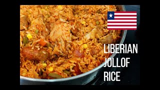 HOW TO MAKE LIBERIAN JOLLOF RICE [upl. by Cinom848]