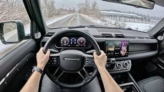 2024 Land Rover Defender 130 Outbound  POV Driving Impressions [upl. by Akinuahs]