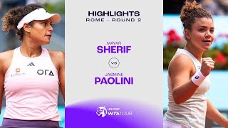 Mayar Sherif vs Jasmine Paolini  2024 Rome Round 2  WTA Match Highlights [upl. by Nirek443]