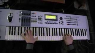 Axel F on Yamaha Motif ES 7 [upl. by Yenttirb39]