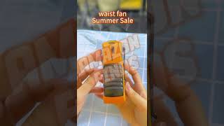 Socool 10000mAh Portable Waist Fan Clip on Wearable Belt Personal Fan [upl. by Patin]