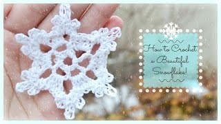 How to Crochet a Beautiful Snowflake [upl. by Toft]