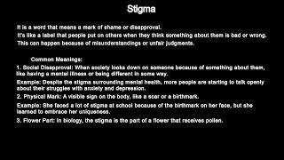 What is Stigma A Comprehensive Guide [upl. by Antonius]