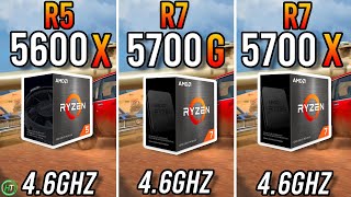 Ryzen 5 5600X vs Ryzen 7 5700G vs Ryzen 7 5700X [upl. by Ecenahs]