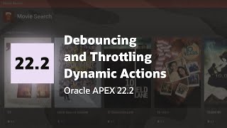 Declarative Debouncing and Throttling with Oracle APEX 222 [upl. by Van]