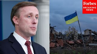 Jake Sullivan Asked If He Discussed A Possible Resolution To The War In Ukraine While In China [upl. by Nonac24]