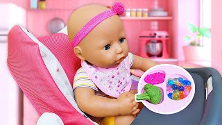 Baby Annabell doll goes shopping at the store Potty training for dolls New toys for the baby doll [upl. by Salvucci]