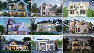 25 Best House Designs June 2023  Budget to Luxury Homes  Kerala Home Design [upl. by Kcirrej]