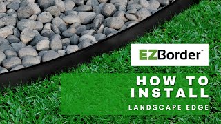 How To Install EZBorder Landscape Edge for mulch separation  Garden ideas [upl. by Kondon]