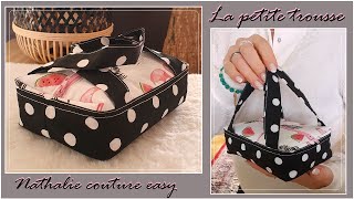 DIY couture tutoriel pour cette petite trousse plate by Nnathalie couture easy [upl. by Dianne]