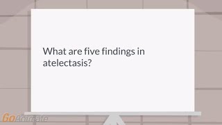 What are some findings of atelectasis [upl. by Margaretha]