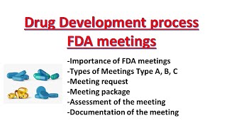 FDA meetings Drug Development process  Regulatory affairs [upl. by Ede]