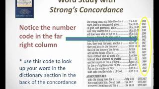 How to Use a Strongs Concordance [upl. by Isnyl]