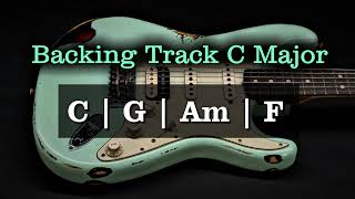 Rock Backing Track C Major  100 BPM  C G Am F  Guitar Backing Track [upl. by Sonnie]