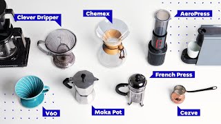 Coffee Brewing Methods French Press vs Pour Over vs AeroPress and more [upl. by Ainit817]