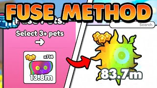 The BEST FUSING METHOD To Get STRONGEST PETS In PET SIMULATOR 99 BEST METHOD And MUCH MORE [upl. by Nwahsak337]