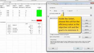 DEA FourUniversity Example Excel 20102013 [upl. by Gies688]