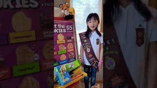 Girl Scouts Brownie selling cookies 2021 cookie season [upl. by Tesil]