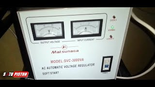 STABILIZER UNTUK LISTRIK 900 WATT DARI MATSUNAGA 3000 VA BERFUNGSI DENGAN BAIK [upl. by Denoting]