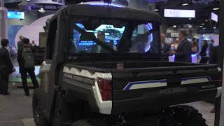 Polaris displays Ranger XP Kinetic electric vehicle at AUSA [upl. by Pathe748]