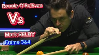 Amazing Frame 3amp4  Ronnie O’Sullivan Vs Mark SELBY  Scottish Open Snooker 2020 [upl. by Cirdnek]