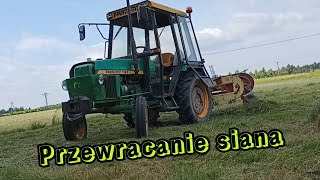 🔥Przewracanie siana 😎FarmMot 250Dzgrabiarka taśmowa 😁 [upl. by Fleming]