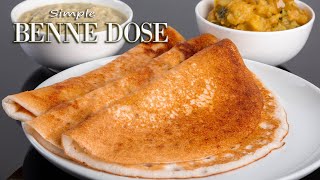 Davangere Benne Dose Recipe  ಬೆಣ್ಣೆ ದೋಸೆ  Luxurious Butter Dosa  Simple Cooking With Radhika [upl. by Sedinoel863]