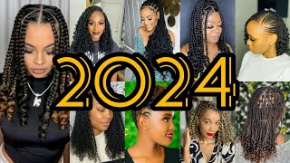 🔥💖 Hottest braids hairstyles for black women  Braids Hairstyles with curls  Braids Hairstyles [upl. by Hammel]