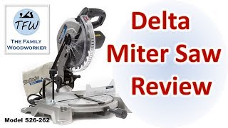 TOOL REVIEW Budget Delta Miter Saw 2020 [upl. by Llerrud303]