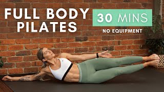 30 Minute Energising PILATES  FULL BODY Workout amp Stretch  No Equipment  4K [upl. by Ekim161]