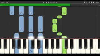 On écrit sur les murs PIANO TUTORIAL [upl. by Brunhilde]