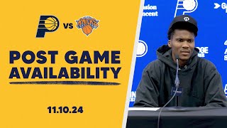 Indiana Pacers Postgame Media Availability vs New York Knicks  November 10 2024 [upl. by Assenna699]