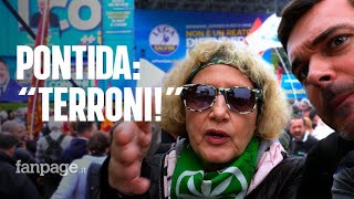 Odiano lIslam e non vogliono dare soldi quotai terroniquot È la nuova solita Lega che sfila a Pontida [upl. by Annodas683]