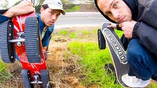 TANK TRACKS SKATEBOARD WHEELS The Ultimate Offroad Skateboard [upl. by Marlo]