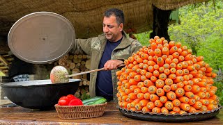 The Recipe for A Very Tasty Uzbek Pilaf made from Homemade Foodstuff [upl. by Trebloc]