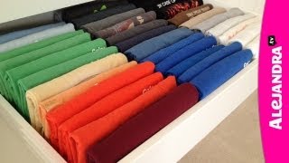 How to Fold TShirts [upl. by Nevs853]