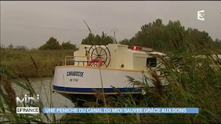 Une péniche du Canal du Midi sauvée grâce aux dons [upl. by Arihsan]