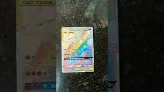 Pokemon card reshiram and charizard tag team rainbow card [upl. by Lana703]