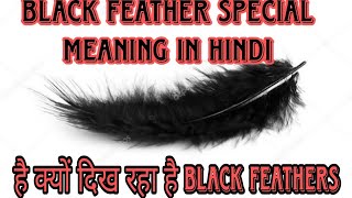 black feather special meaning in hindi क्यों दिख रहा है black feather blackfeather lawofattraction [upl. by Fawne578]