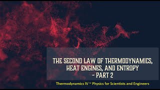 The Second Law of Thermodynamics Heat Engines and Entropy  Part 2 [upl. by Rramed332]