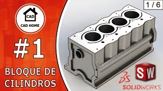 1 Introducción  Bloque de Cilindros  Solidworks [upl. by Eward396]