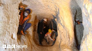 Exploring Turkey’s ancient underground city  BBC News [upl. by Uahsoj175]