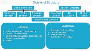 Divisional Organisational Structure  AZ of business terminology [upl. by Antonia]