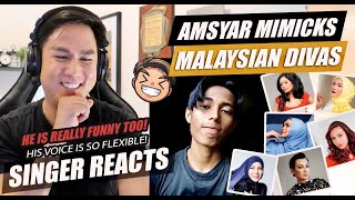 Prominent Malaysian Divas Mimicked by Amsyar Lee in TikTok  SINGER REACTION [upl. by Bedell]