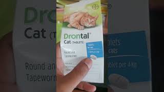 DOSIS OBAT CACING quotDRONTAL CATquot UNTUK KUCING BERAT DIBAWAH 1KG [upl. by Ardekal927]