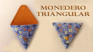 CÓMO HACER UN MONEDERO TRIANGULAR [upl. by Garibald]